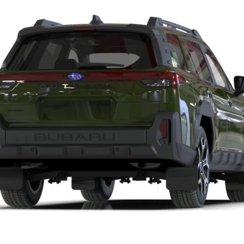 Rally Armor 2026 Subaru Outback (Incl. Wilderness) Black Mud Flap - Metallic Black Logo - Image 2