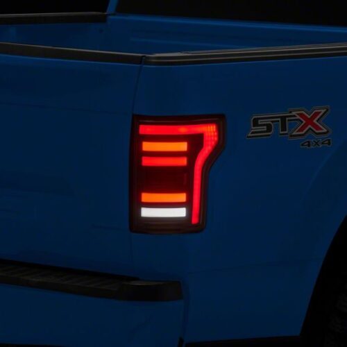 Alternative view of Raxiom for 2015-2020 Ford F-150 RBX LED Tail Lights- Black Housing- Smoked Lens