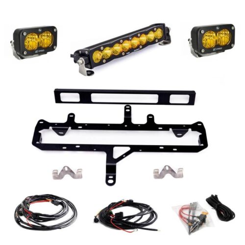 Alternative view of Baja Designs for 2024+ Toyota Tacoma (Incl. TRD Pro) 10in. S8/S2 Pro Grille Kit - Baja Amber