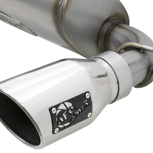 aFe Power Rebel Series 2.5in 409 SS Axle-Back Exhaust w/Polished Tips 07+ Jeep Wrangler (JK) V6 3.6L/3.8L - Image 4