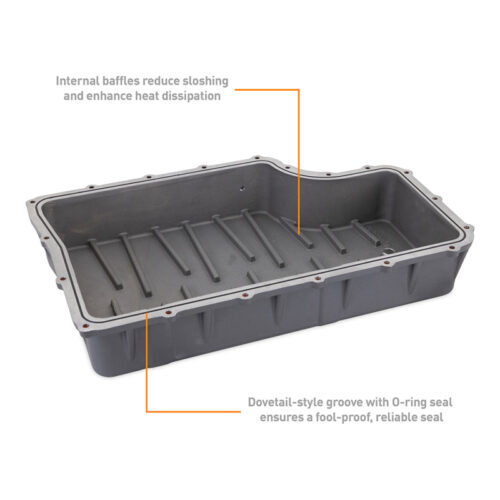 Mishimoto 2011+ Powerstroke 6R140 Transmission Pan - Cast - GR - Image 4
