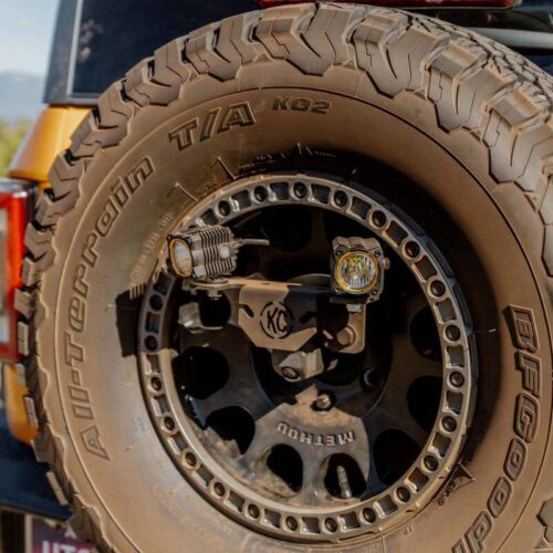 KC HiLiTES 21-24 Ford Bronco Spare Tire Carrier Light Mount w/ M12x1.5 Lug Nuts - Image 6