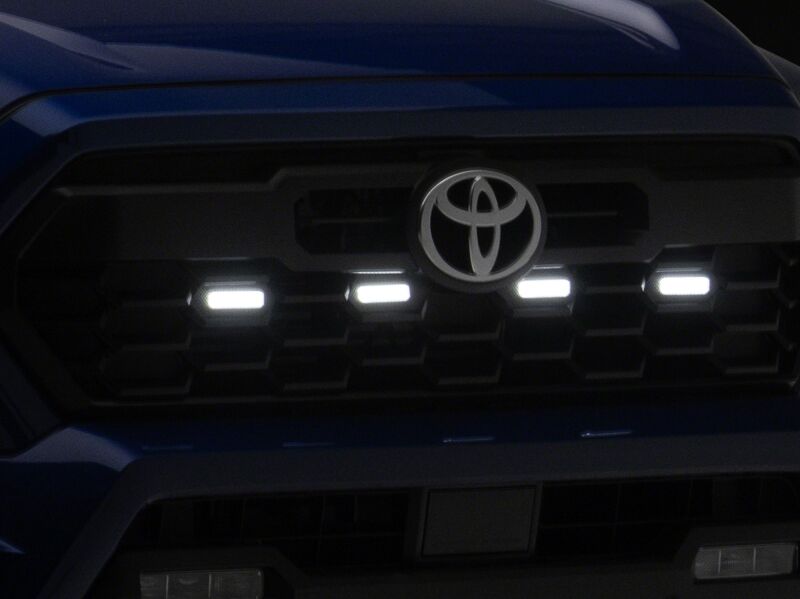Raxiom for 2024-2026 Toyota Tacoma Pre Runner/TRD Off-Road/TRD Sport White LED Grille Light- Smoked Lens - Image 6
