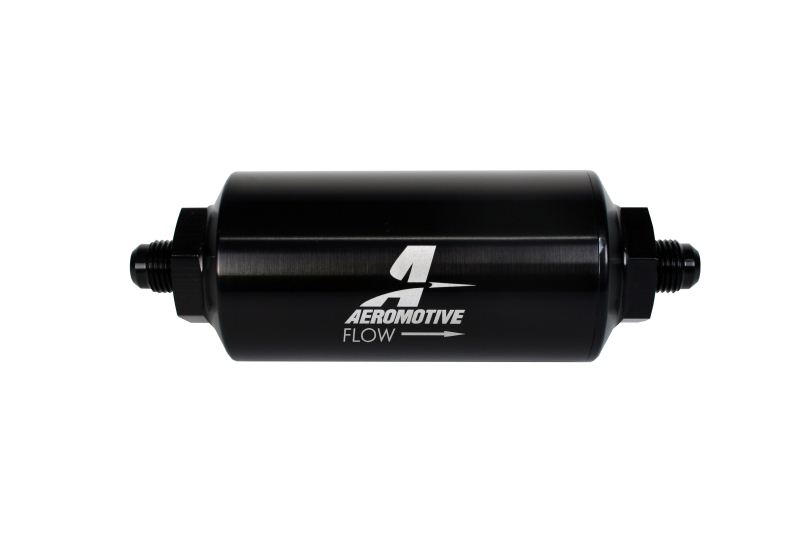 Aeromotive In-Line Filter - (AN-6 Male) 40 Micron Stainless Mesh Element Bright Dip Black Finish - Image 3