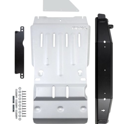 Rival 2016-2023 Toyota Tacoma 3Gen 4WD Aluminum Transmission Transfer Case Skid Plate - Image 4