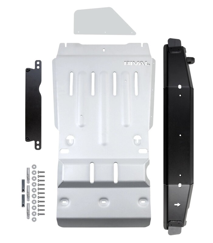 Rival 2016-2023 Toyota Tacoma 3Gen 4WD Aluminum Transmission Transfer Case Skid Plate - Image 4
