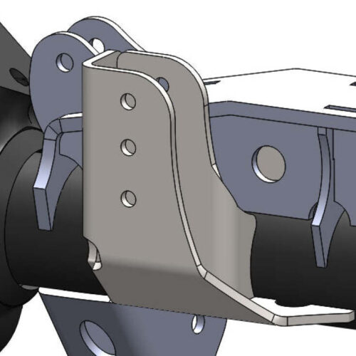 Artec Industries Raised Tracbar Bracket For 3 1/2 In Diameter Front Axle