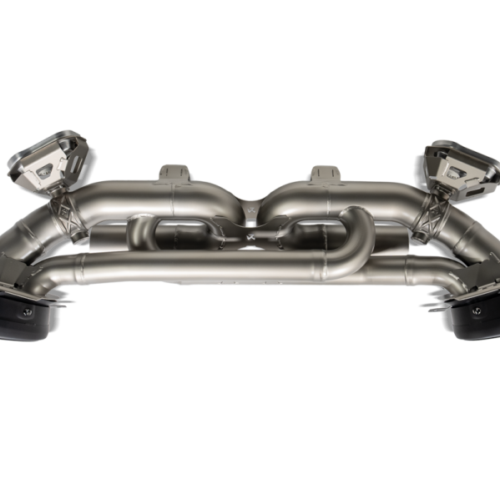 Alternative view of Akrapovic Slip-On Line Titanium Exhaust for Porsche 911 Carrera /S/4/4S/GTS/Cabriolet/Targa/Dakar (992)