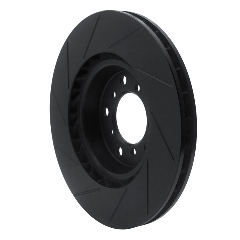 R1 Concepts for 01-06 BMW M3 Left Front Slotted Black Brake Rotor - Image 5