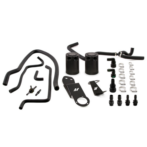 Mishimoto Baffled Oil Catch Can Kit - Black for 2013+ Cadillac ATS 2.0T
