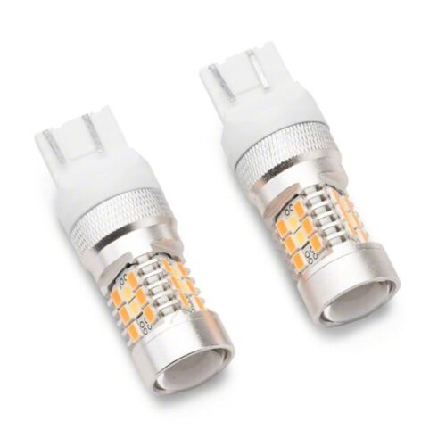 Raxiom for 2018-2026 Jeep Wrangler JL Sport 7443 Axial Series Dual Color LED Front Turn Signal Light Bulbs