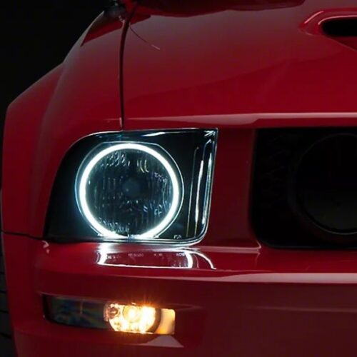 Alternative view of Raxiom for 2005-2009 Ford Mustang GT V6 Axial Series CCFL Halo Projector Headlight- Blk Housing (Smkd Lens)