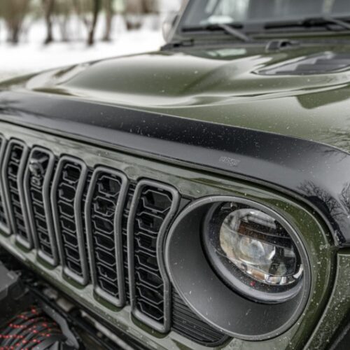 Husky Liners 18-24 Jeep Wrangler JL/JLU & 20-24 Gladiator Aeroskin Hood Protector - Smoke - Image 4