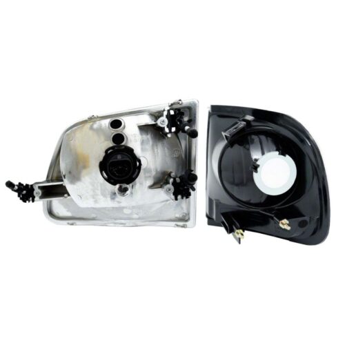 Alternative view of Raxiom for 1997-2003 Ford F-150 G2 Euro Headlights w/ Parking Lights- Chrome Housing (Clear Lens)