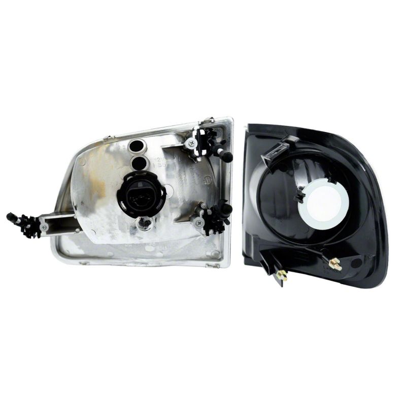 Raxiom for 1997-2003 Ford F-150 G2 Euro Headlights w/ Parking Lights- Chrome Housing (Clear Lens) - Image 2
