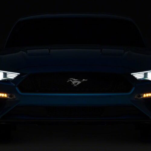 Raxiom for 2018-2023 Ford Mustang GT EcoBoost LED Projector Headlights- Black Housing (Clear Lens) - Image 5
