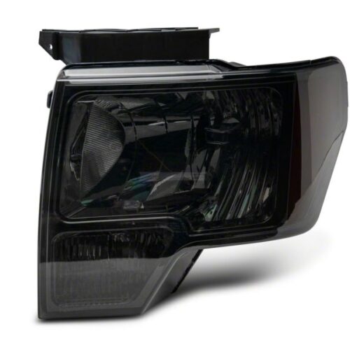 Raxiom for 2009-2014 Ford F-150 Axial OEM Style Rep Headlights- Chrome Housing- Smoked Lens - Image 5