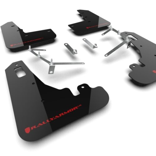 Rally Armor 22-26 Subaru BRZ / Toyota GR86 Black UR Mud Flap w/Red Logo
