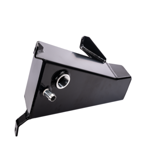 Fleece Performance 19-24 Ram 2500-3500 Cummins 6.7L Aluminum Replacement Coolant Tank (Black) - Image 3