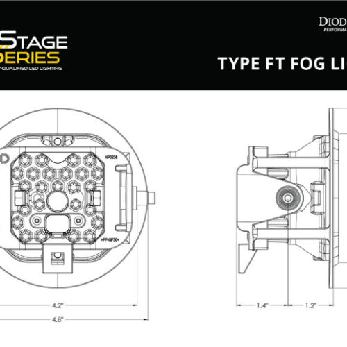 Diode Dynamics SS3 Sport Type FT Kit ABL - Yellow SAE Fog - Image 4