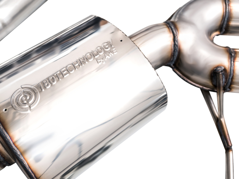 AWE Tuning Touring Edition Cat-Back Exhaust w/ Diamond Black Tips for 19-21 Porsche Macan 3.0T/2.9TT - Image 7