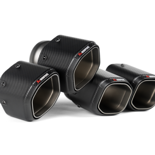 Alternative view of Akrapovic Carbon Fiber Tail Pipe Set for 2024+ BMW M5 (G90,G99) Hexagonal