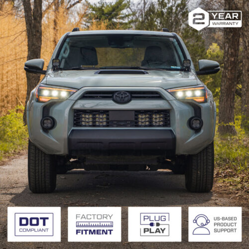 Form Lighting 2014-2024 Toyota 4Runner Sequential LED Projector Headlights (Pair) - Image 4