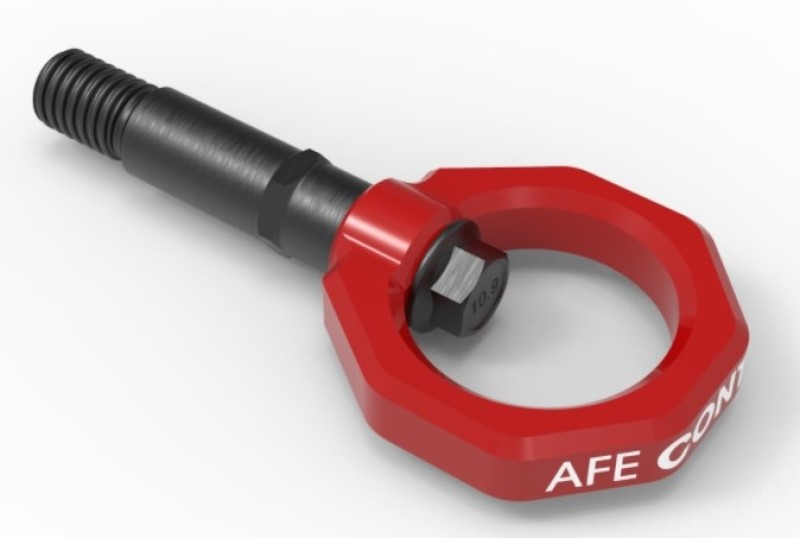 aFe Power Control Rear Tow Hook Red 20-21 Toyota GR Supra (A90)