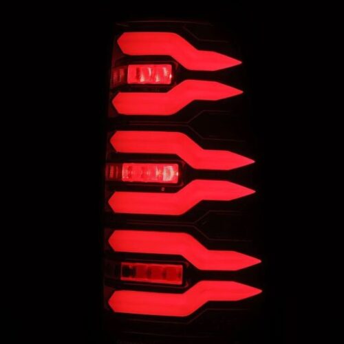 AlphaRex 99-06 Chevrolet Silverado/99-06 GMC Sierra LUXX-Series LED Tail Lights - Black/Red - Image 5