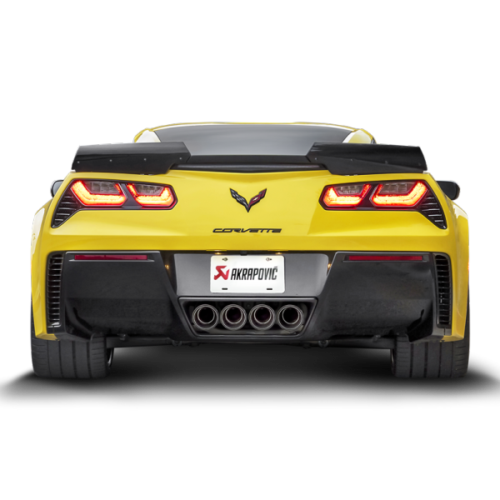 Akrapovic for 14-17 Chevrolet Corvette Z06 (C7) Slip-On Line (Titanium) w/ Carbon Tips - Image 4