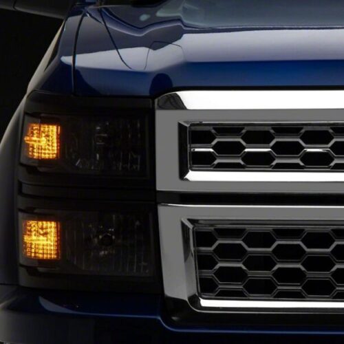Raxiom for 2014-2015 Chevrolet Silverado 1500 OE Style Headlights/ Black Trim- Black - Clear Lens - Image 2