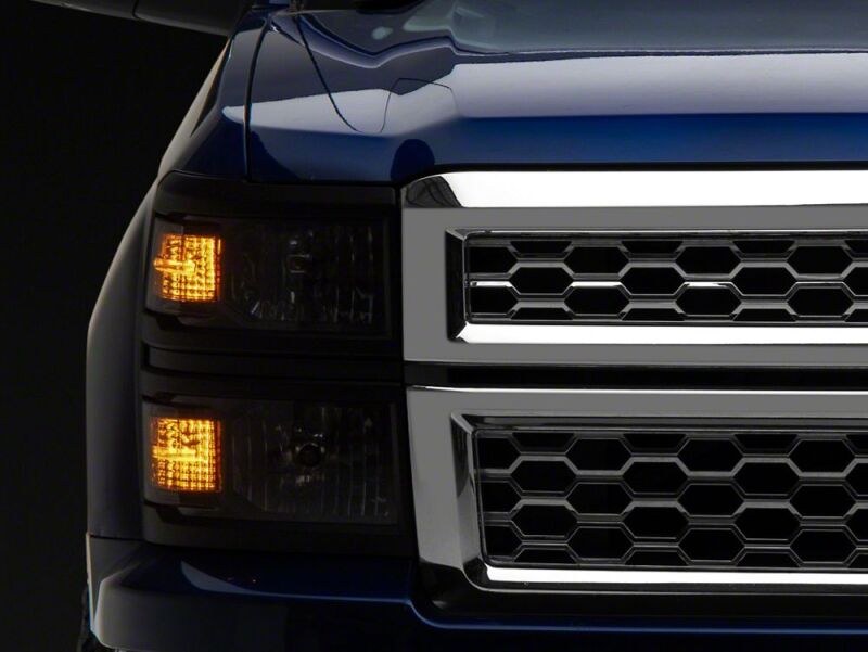 Raxiom for 2014-2015 Chevrolet Silverado 1500 OE Style Headlights/ Black Trim- Black - Clear Lens - Image 2
