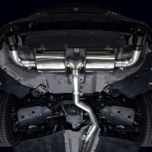 Alternative view of AWE Tuning Axle-Back Exhaust - Diamond Black for AWE 19-23 BMW 330i / 21-23 BMW 430i Base G2X Touring (Excl. Conv)