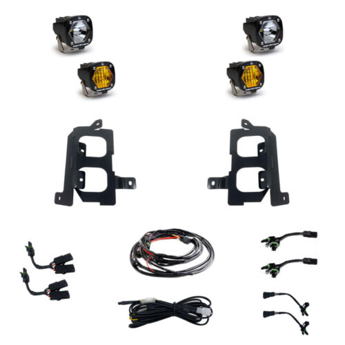 Baja Designs for 19+ GMC 1500 S1 Fog Pocket Mount Kit Clear Spot / Amber Wide Cornering - Image 3