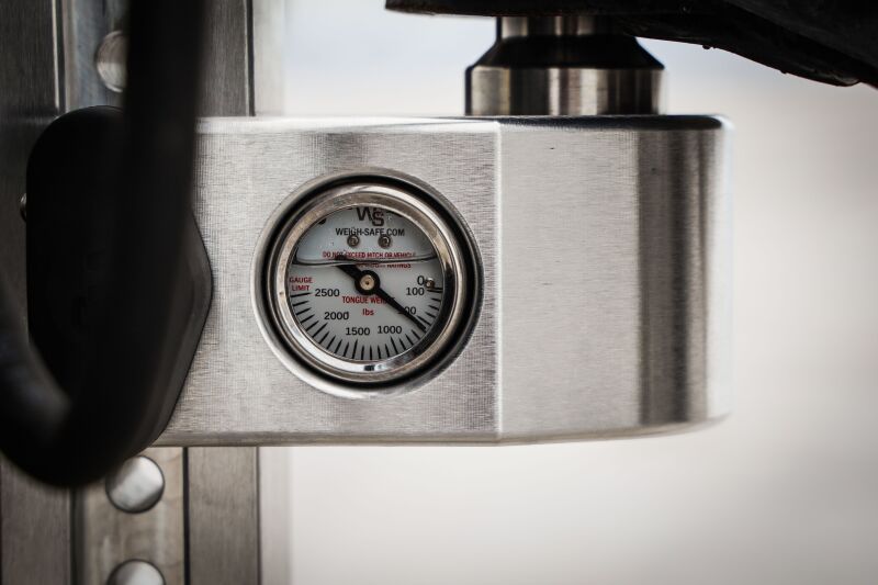 Weigh Safe 8in Drop Hitch w/Built-in Scale & 2in Shank (10K/12.5K GTWR) w/WS05 - Aluminum - Image 3