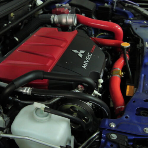 Mishimoto Silicone Hose Kit for Mitsubishi EVO X Red - Image 3