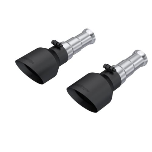 MBRP 19-24 Ram 1500 Classic 5.7L Hemi 5in OD Dual Wall Angle Cut T304 BLK CB Exhaust Tips - Pair