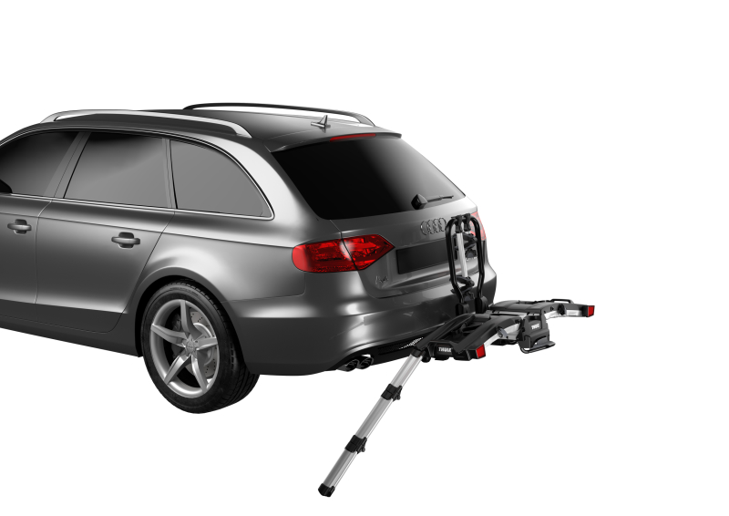 Thule EasyFold XT 2 - Fully Foldable Platform Hitch Bike Rack (Up to 2 Bikes) - Black/Silver - Image 5