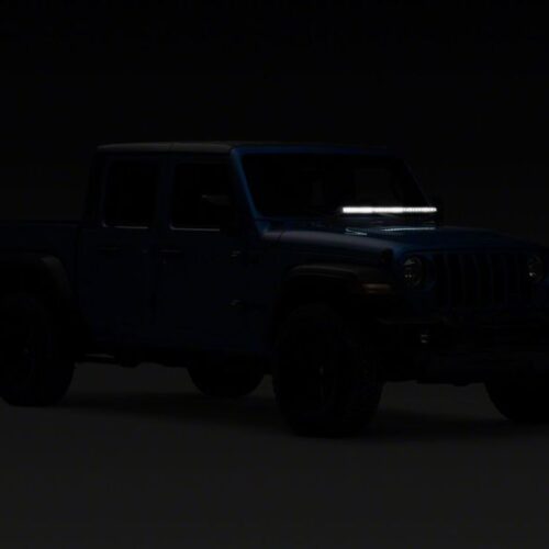 Raxiom for 2018-2023 Jeep Wrangler JL Axial Series 30-In Single Row LED Light Bar w/ Hood Mounting Brackets - Image 10