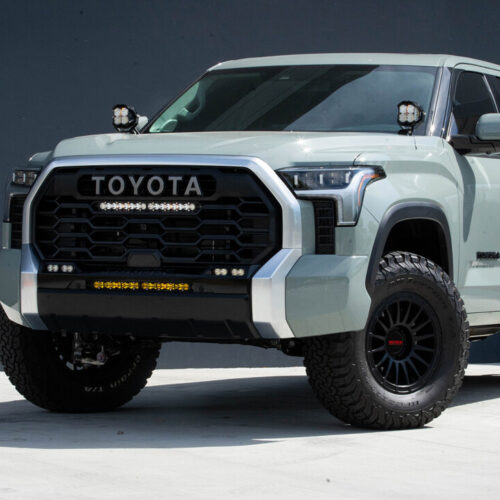 Alternative view of Baja Designs for 2022 Toyota Tundra 20in S8 Behind Bumper Light Mount Kit - Amber