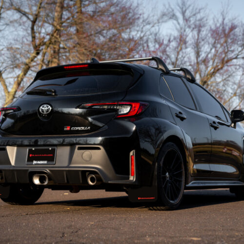 Rally Armor 23-26 Toyota GR Corolla Black Mud Flap w/Light Blue Logo - Image 5