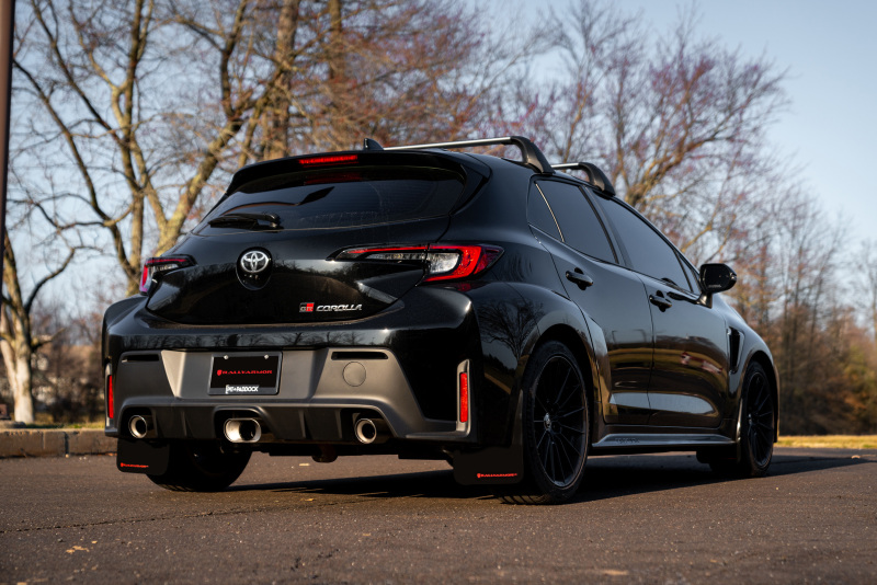 Rally Armor 23-26 Toyota GR Corolla Black Mud Flap w/Light Blue Logo - Image 5