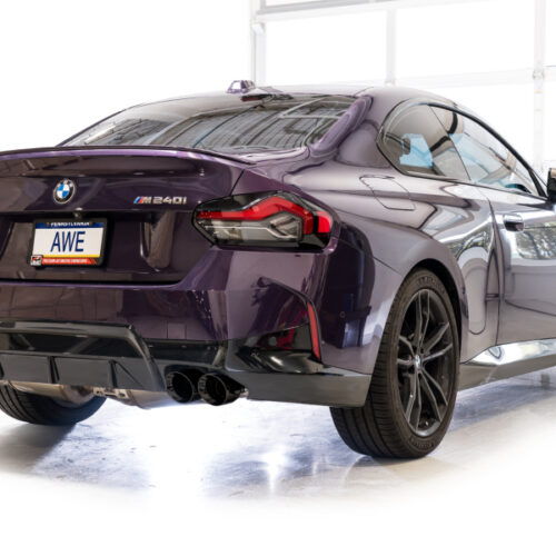 AWE Tuning Track Edition Exhaust - Diamond Black Tips for 22-26 BMW M240i (G42) - Image 9