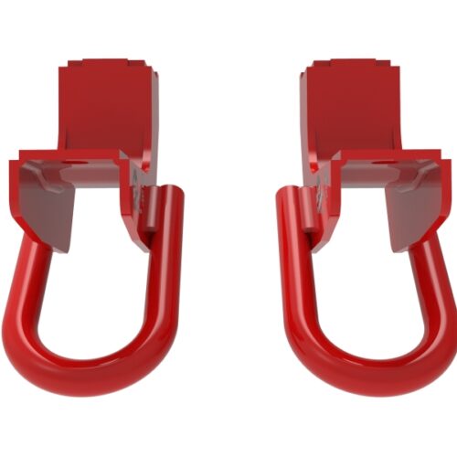Alternative view of aFe Power Front Tow Hook Red 2022 Toyota Tundra 3.5L V6
