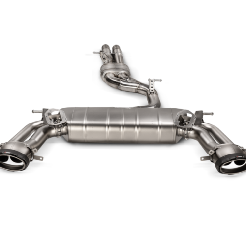 Alternative view of Akrapovic Evolution Line Catback - Titanium: Req. P-HF1636 or P-HF1431 for 2025+ Audi RS3 Sedan (8Y FL)