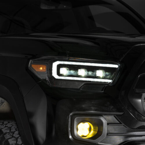 Form Lighting 2016-2023 Toyota Tacoma LED Projector Headlights with Selectable DRL Chrome (Pair) - Image 3
