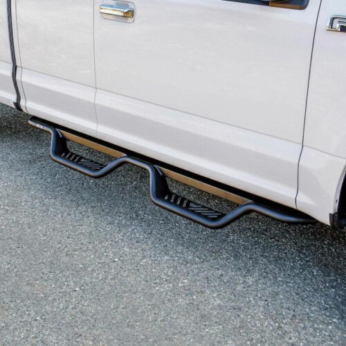 Westin 15-26/17-26 Ford F-150/F-250/F-350/F-450 SuperCab Outlaw Drop Nerf Step Bars Tex Black - Image 5