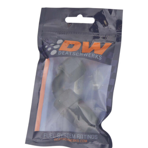 Alternative view of DeatschWerks 8AN Female Swivel 90-Degree Hose End CPE - Anodized Matte Black