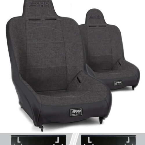 PRP 97-02 Jeep Wrangler TJ Premier High Back Suspension Seats Kit (Pair) - Gray