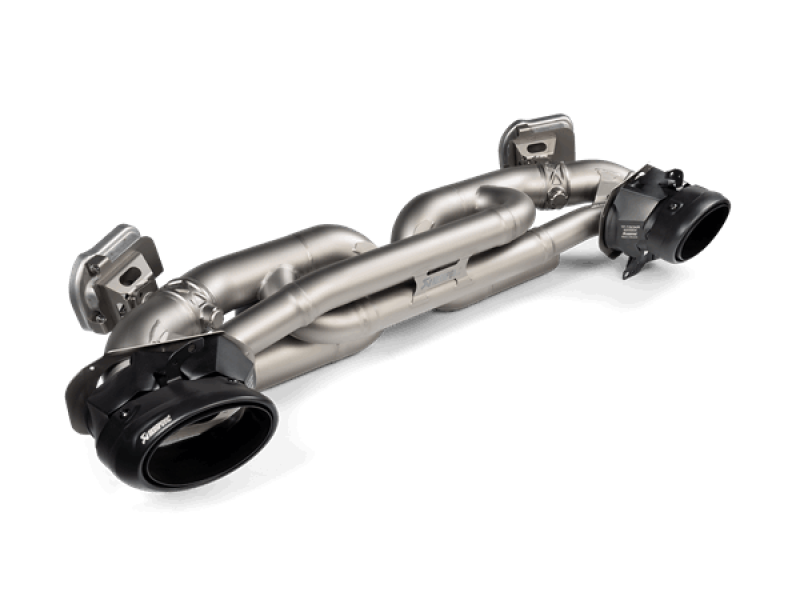 Akrapovic Tail Pipe Set (Titanium) - Black for 20-21 Porsche 911 Turbo/Turbo S (992)